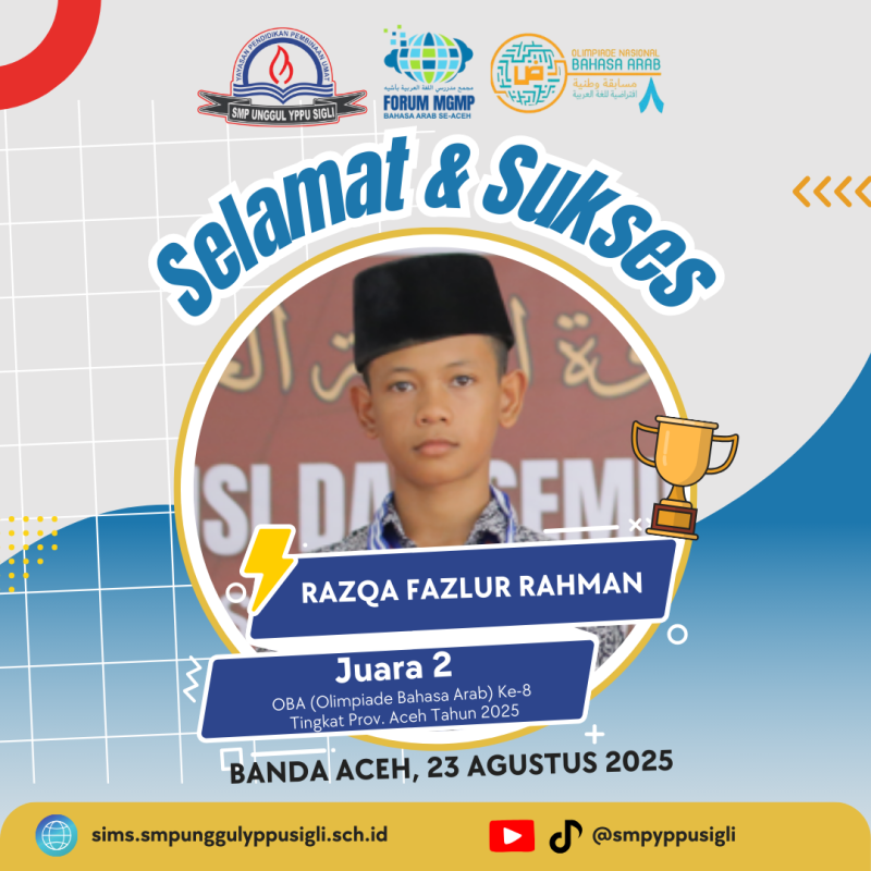 JUARA 2 OBA 8 PROV ACEH 2025