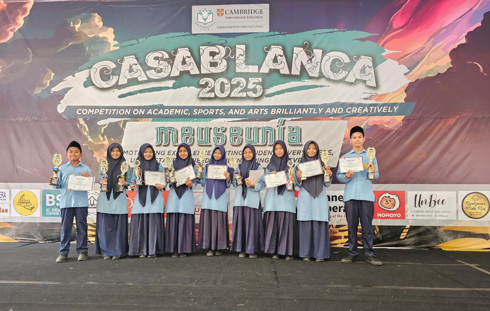 SMP YPPU Juara terbanyak di Event CASABLANCA Sukma Pidie